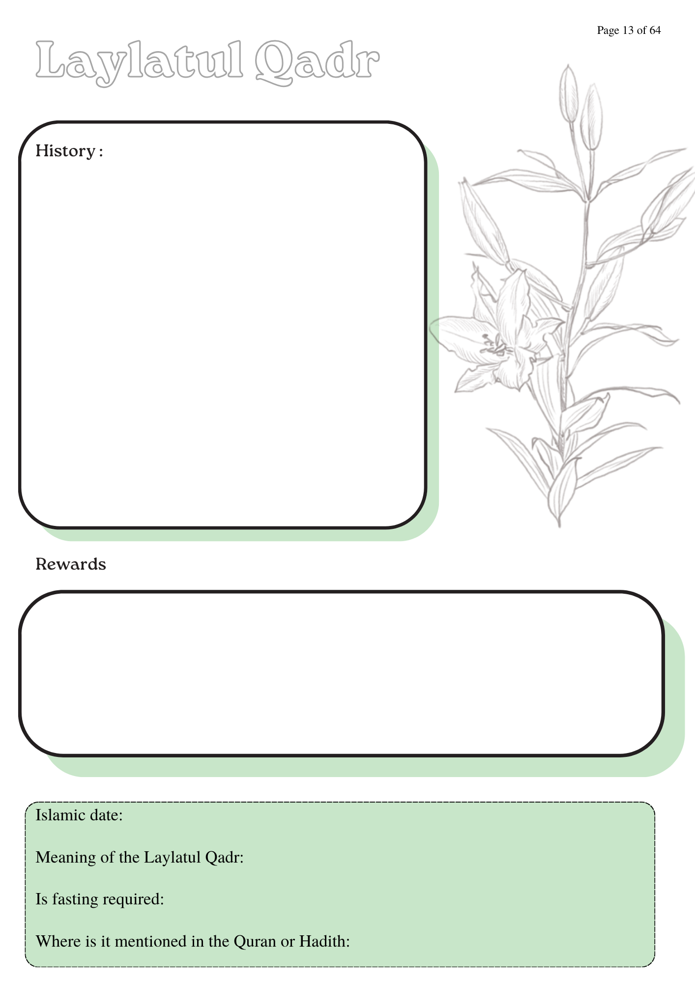 Islamic Journals - Book 3: Stedfast Steps