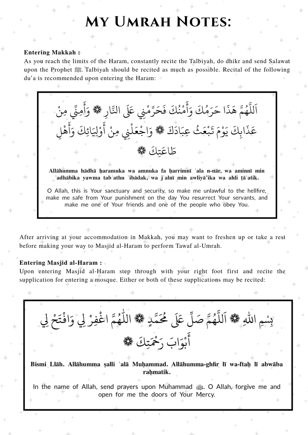 Umrah Journal