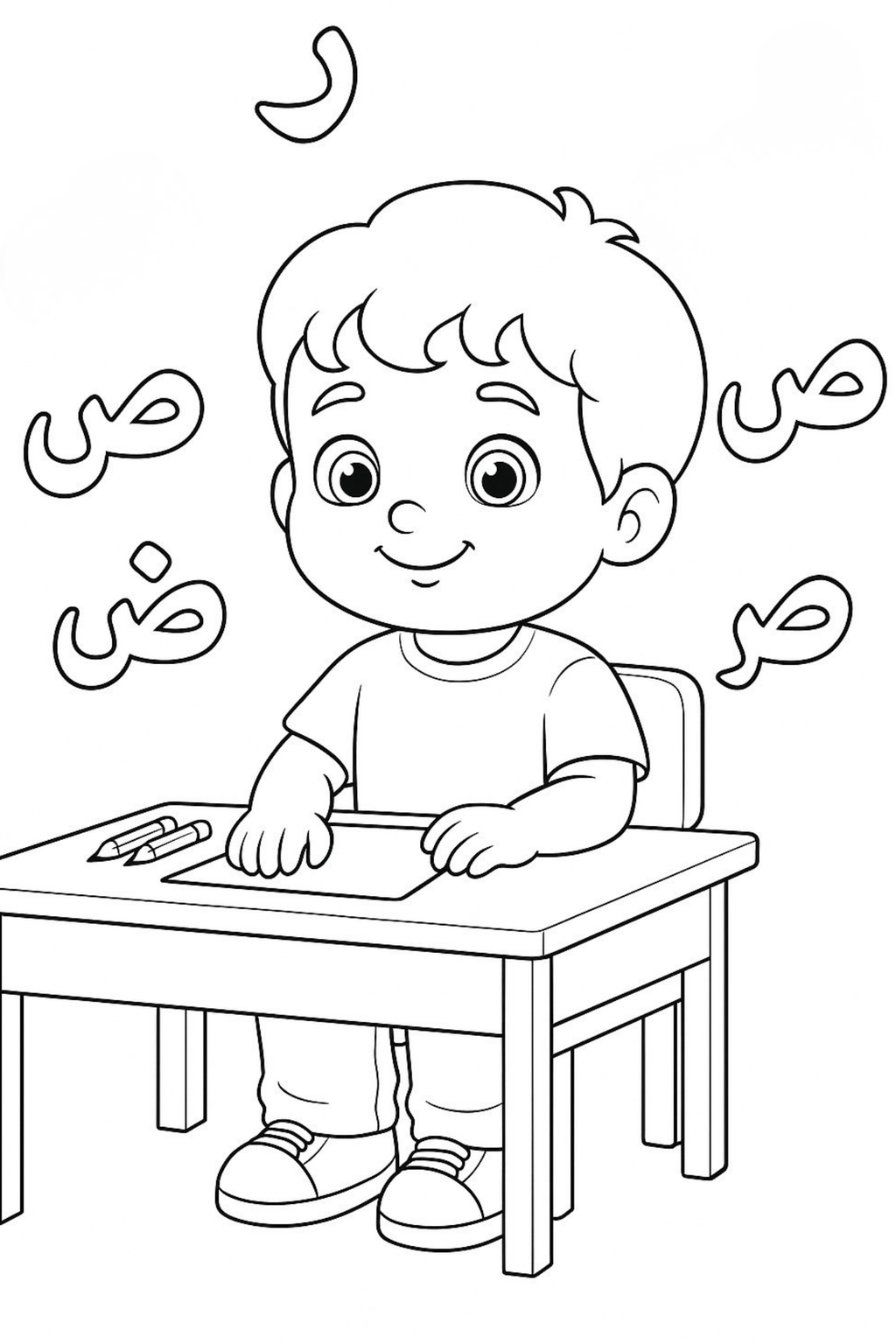 My Arabic Alphabet Colouring Activity Book