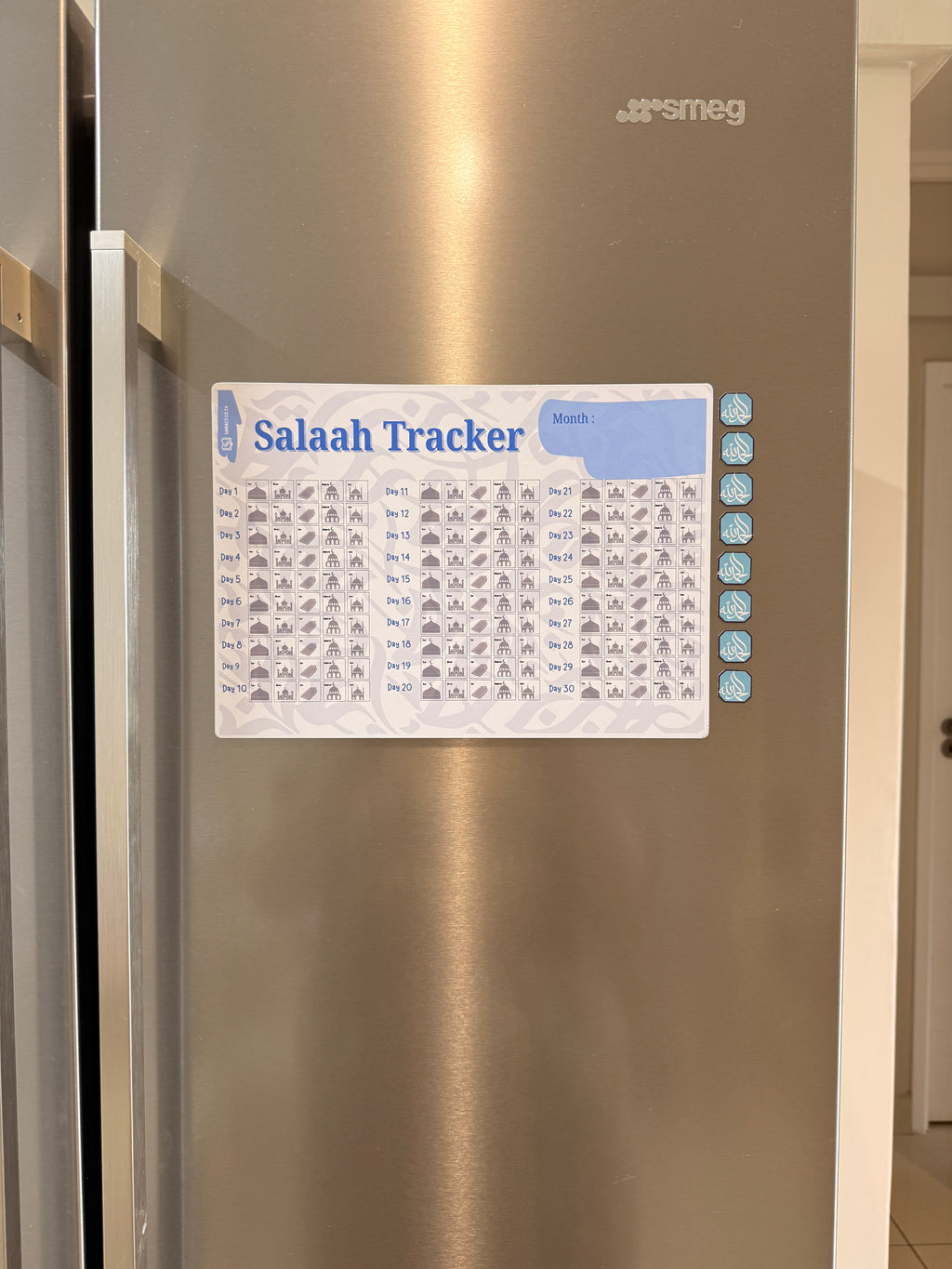 Salaah Magnet Tracker - Red