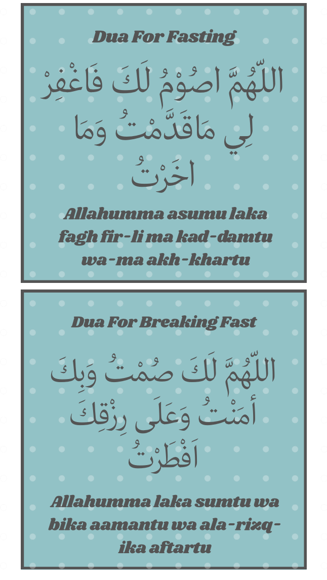 Fasting Dua Magnets - Teal