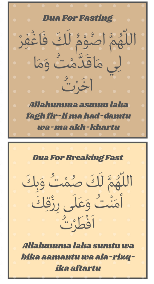Fasting Dua Magnets - Brown/Nude