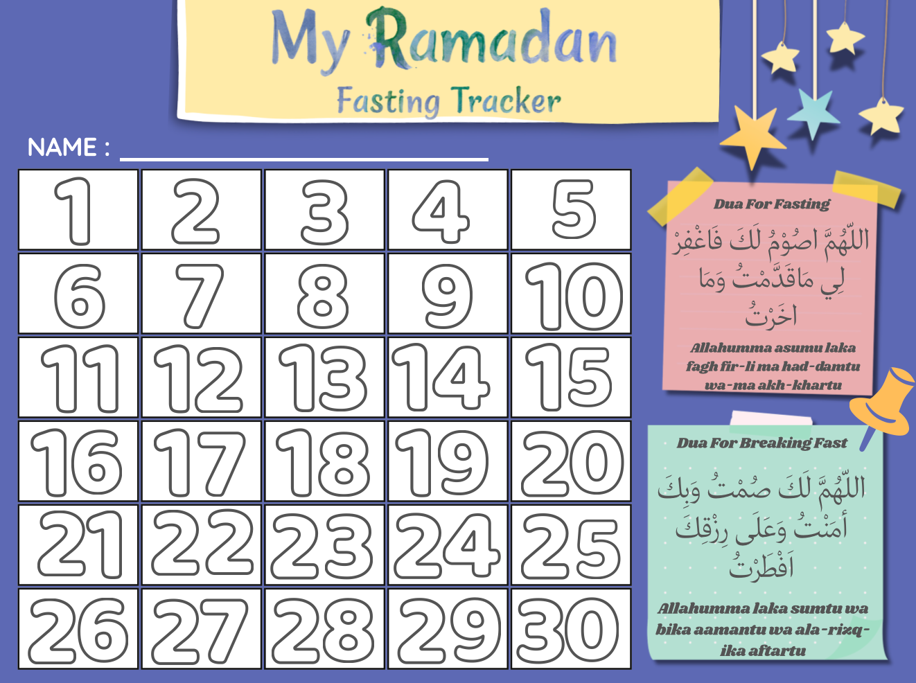 Kids Fasting Magnetic Tracker - Blue