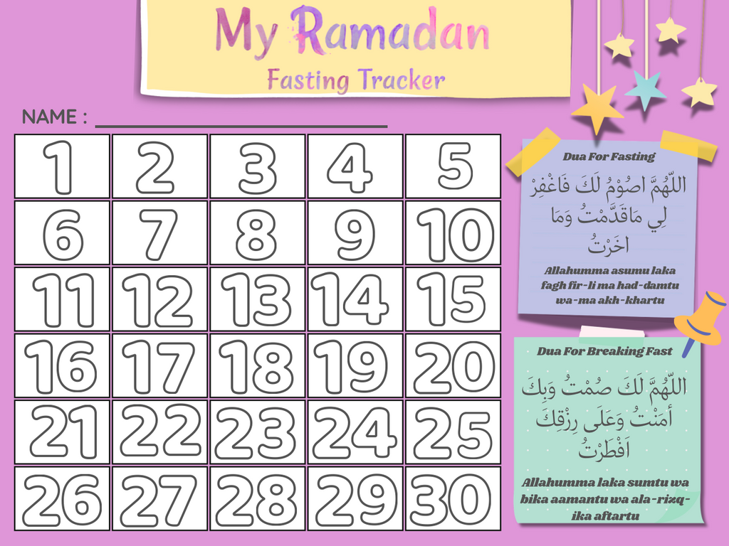 Kids Fasting Magnetic Tracker - Pink