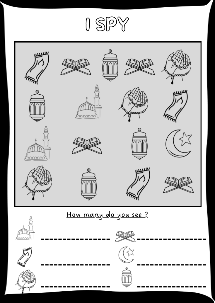 Islamic Colouring Activity Book