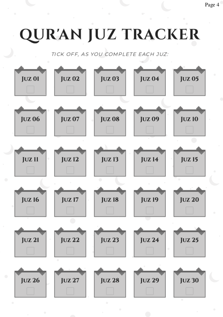 Ramadan Daily Notebook