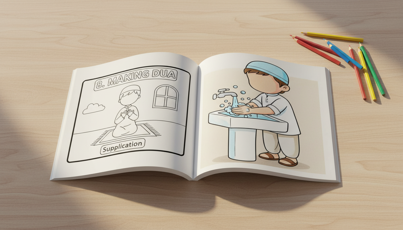 Wudhu & Salaah Colouring Activity Book