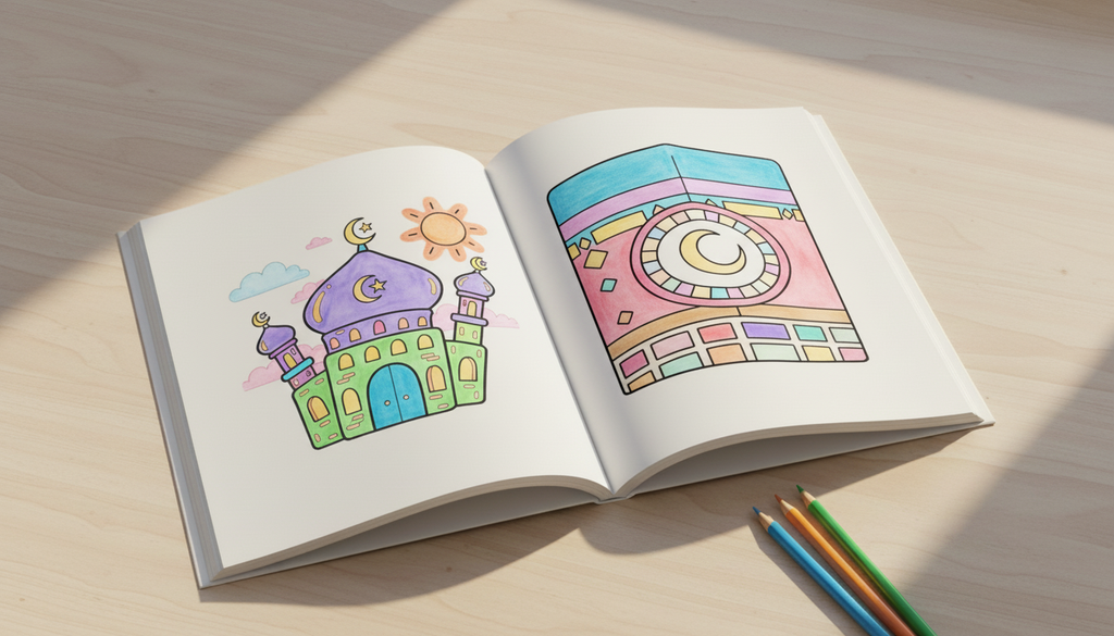 Islamic Colouring Activity Book